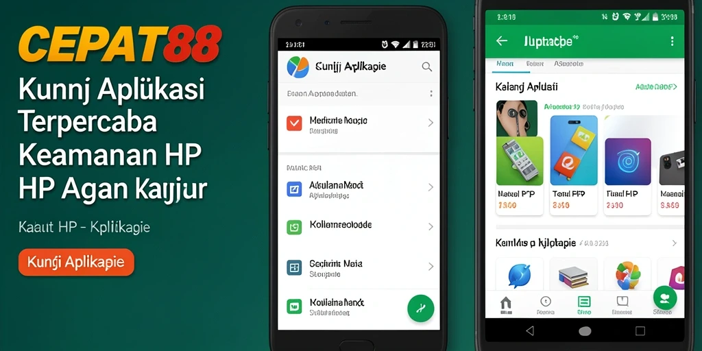 Antarmuka utama CEPAT88 menampilkan opsi untuk mengunci aplikasi dengan mudah.