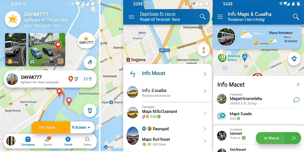 Antarmuka DAYAK777 menunjukkan informasi kemacetan secara real-time.