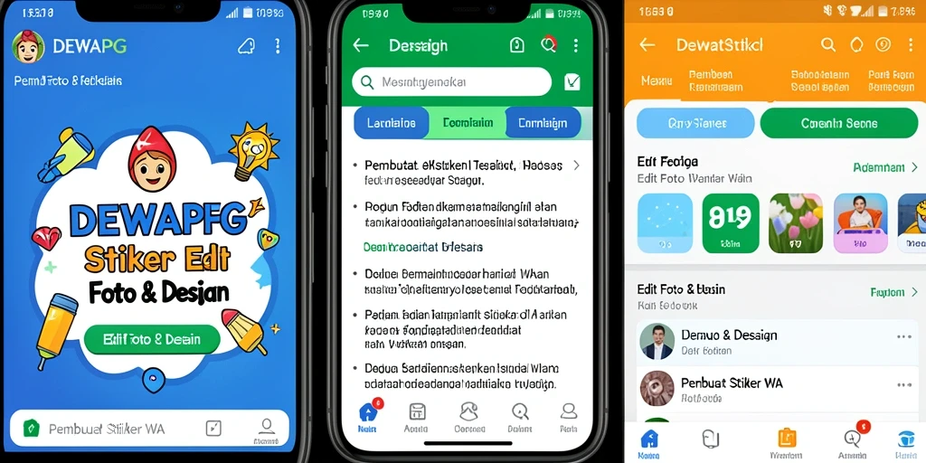 Tampilan antarmuka DEWAPG yang user-friendly untuk Pembuat Stiker WA.