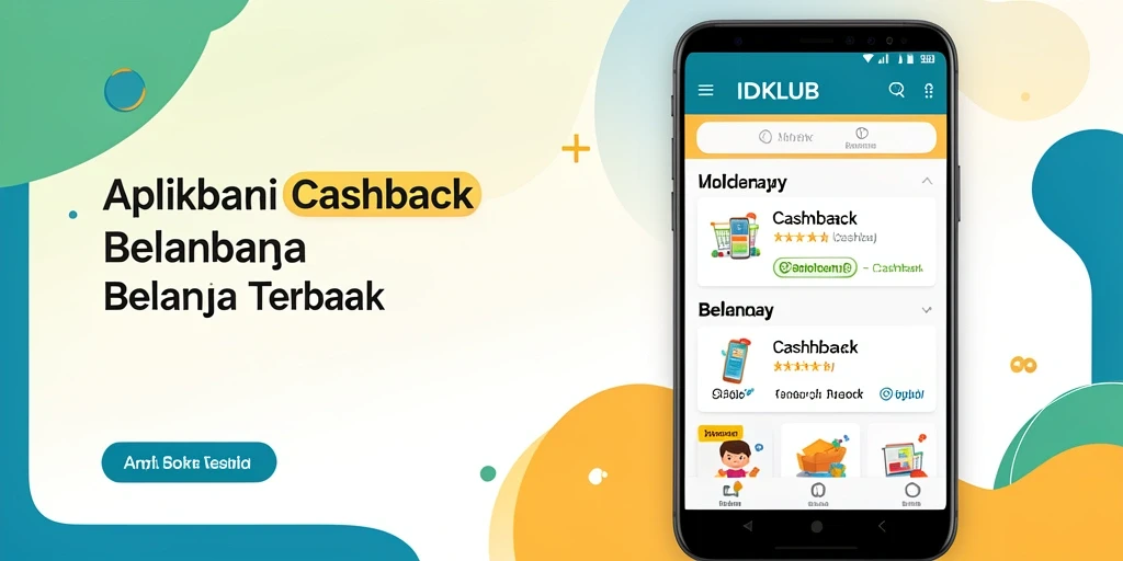 Tampilan antarmuka IDKLUB yang menarik dengan fitur cashback.