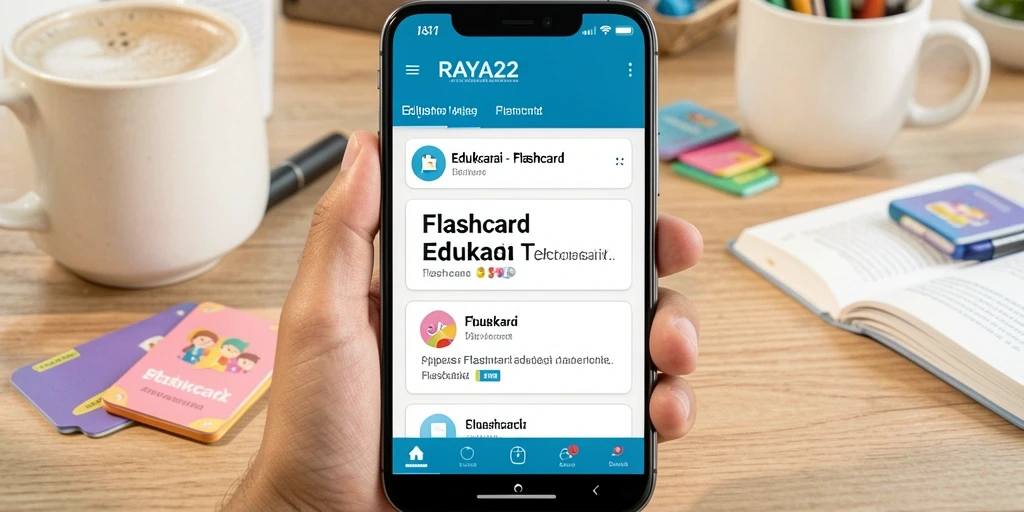 Antarmuka aplikasi RAYA22 yang ramah pengguna dan interaktif.