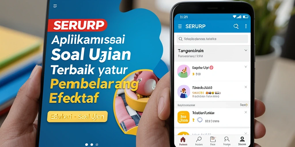 Tampilan antarmuka aplikasi SERURP yang menarik dan mudah digunakan.