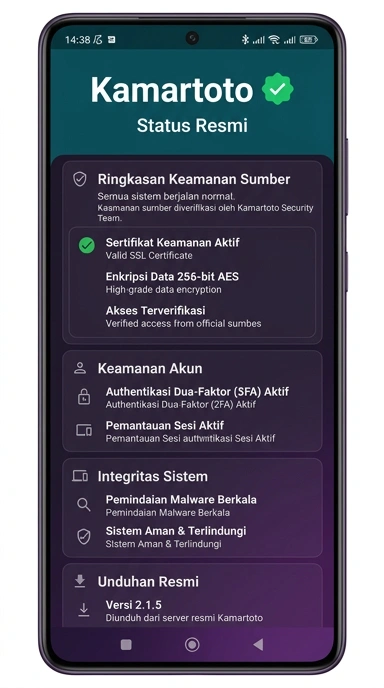Kanal Resmi kamartoto untuk Pengguna Android Indonesia